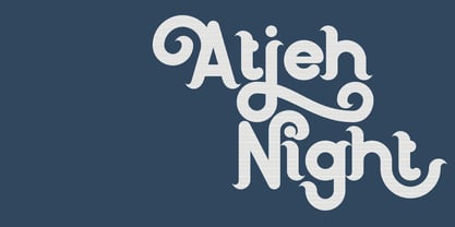 Atjeh Night Font Poster 1