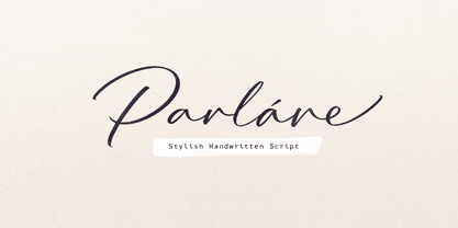 Parlare Font Poster 1
