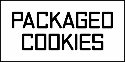 Packaged Cookies JNL Font Poster 2