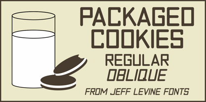 Packaged Cookies JNL Font Poster 1