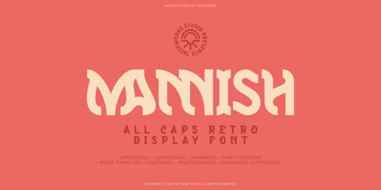 Mannish Font Poster 1