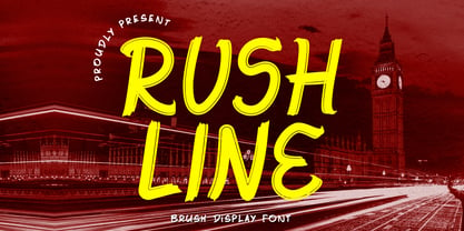 Rushline Font Poster 1