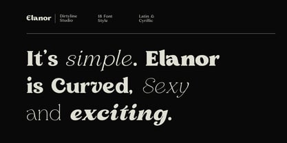Elanor Font Poster 7