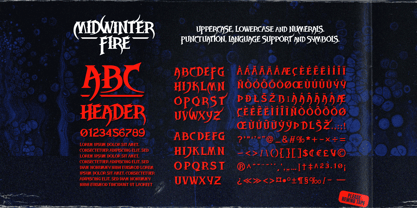 Midwinter Fire Font Poster 3