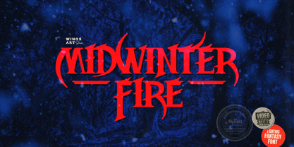 Midwinter Fire Font Poster 1