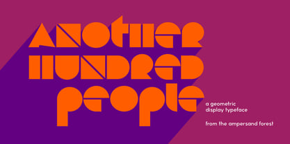 Another Hundred People Font Poster 1