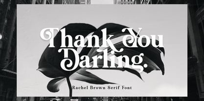 Rachel Brown Font Poster 15