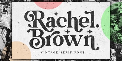 Rachel Brown Font Poster 1