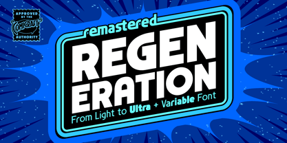 Regeneration Font Poster 1