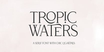 Tropic Waters Font Poster 1