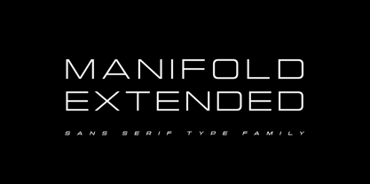 Manifold Extended CF Font Poster 1