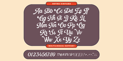 Retro Vintage Font Poster 5