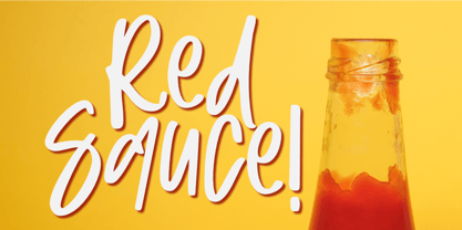 Red Sauce Font Poster 1