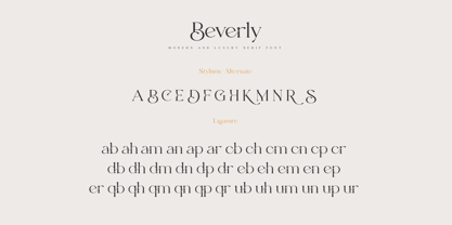 Beverly Font Poster 2
