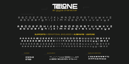 Telone Font Poster 10