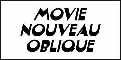 Movie Nouveau JNL Font Poster 4