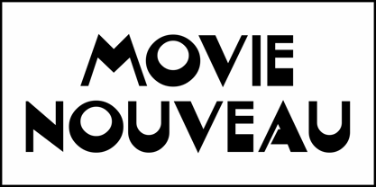 Movie Nouveau JNL Font Poster 2