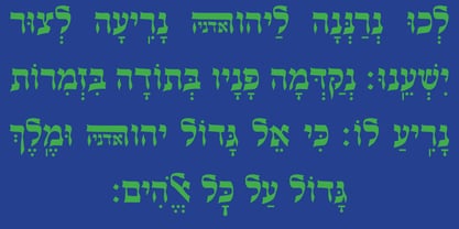 Hebrew Crown Font Poster 1