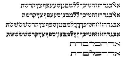 Hebrew Crown Font Poster 4