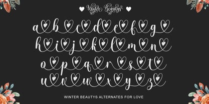 Winter Beautys Font Poster 3