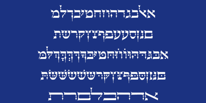 Hebrew Dot III Font Poster 1