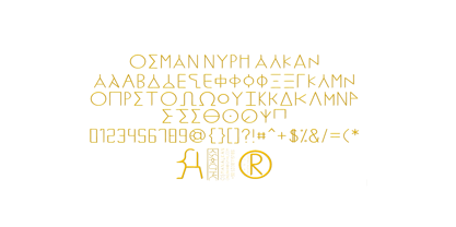 Ongunkan Rosetta Stone Font Poster 5