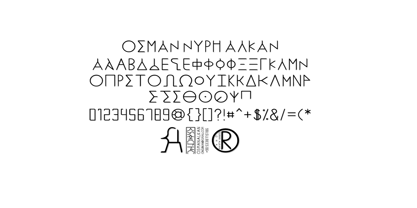 Ongunkan Rosetta Stone Font Poster 3