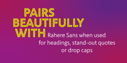 Rahere Sans Inline Font Poster 3