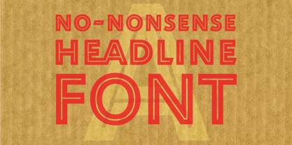 Rahere Sans Inline Font Poster 2