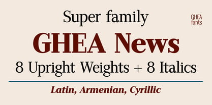 GHEA News Font Poster 1