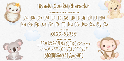 Bondy Quirky Font Poster 7