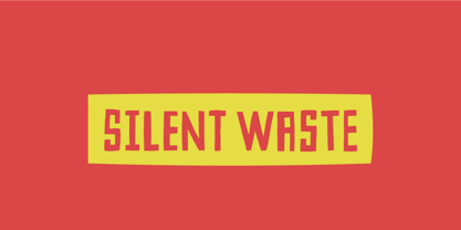 Silent Waste Font Poster 1