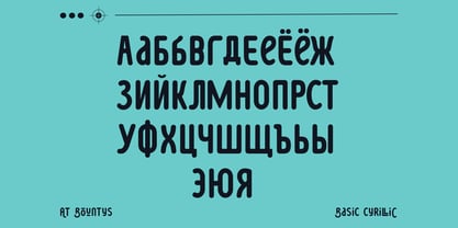 AT Bountys Rounded Font Poster 4