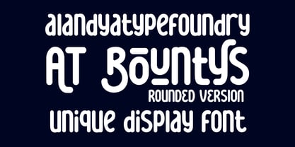 AT Bountys Rounded Font Poster 2