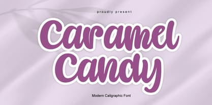 Caramel Candy Fuente Póster 1