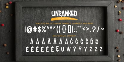 Unranked Font Poster 7