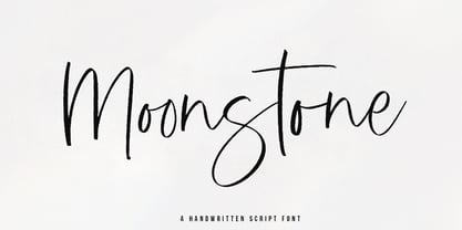 Moonstone Style Font Poster 1