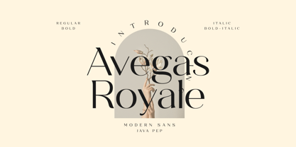 Avegas Royale Font Poster 1