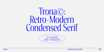 Trona Font Poster 3