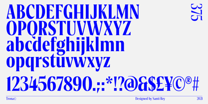 Trona Font Poster 13