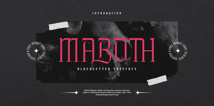 Maboth Typeface Fuente Póster 1