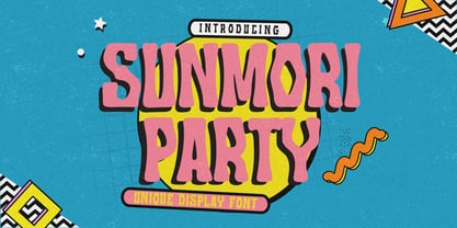 Sunmori Party Font Poster 1