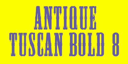 Antique Tuscan 8 Font Poster 4
