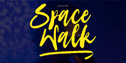 Space Walk Font Poster 1
