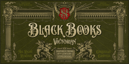 NS Blackbooks Victorian Font Poster 1