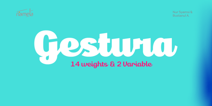 Gestura Font Poster 1