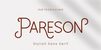 Pareson Font Poster 1