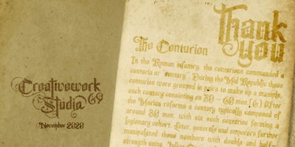 The Centurion Font Poster 10