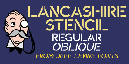 Lancashire Stencil JNL Font Poster 1