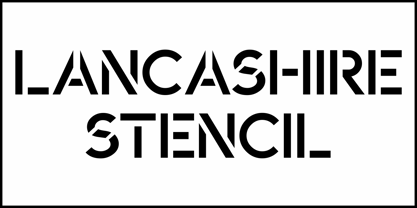 Lancashire Stencil JNL Font Poster 2